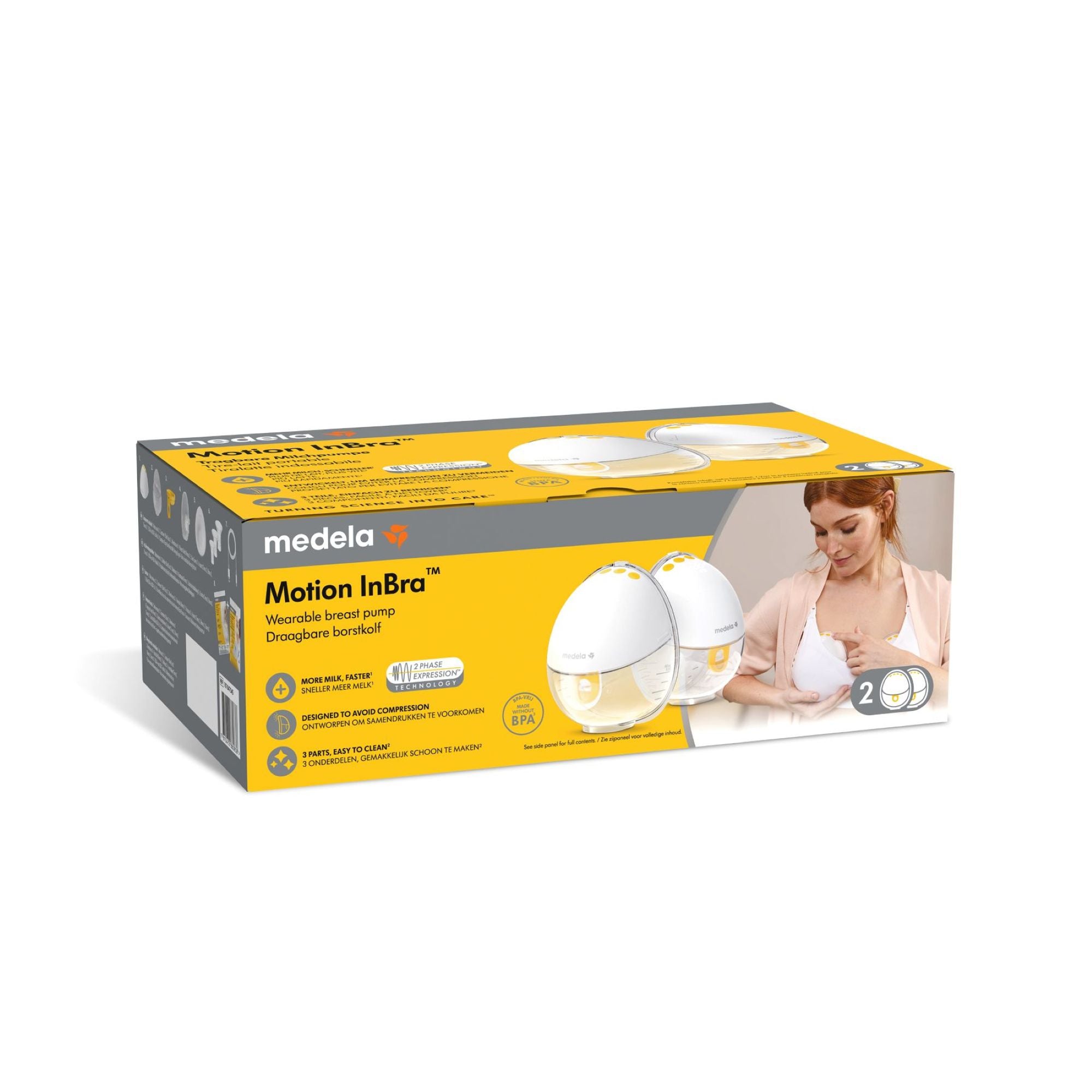 Medela Motion InBra Double Hands Free – Pompë Gjiri Elektrike me dy Koka