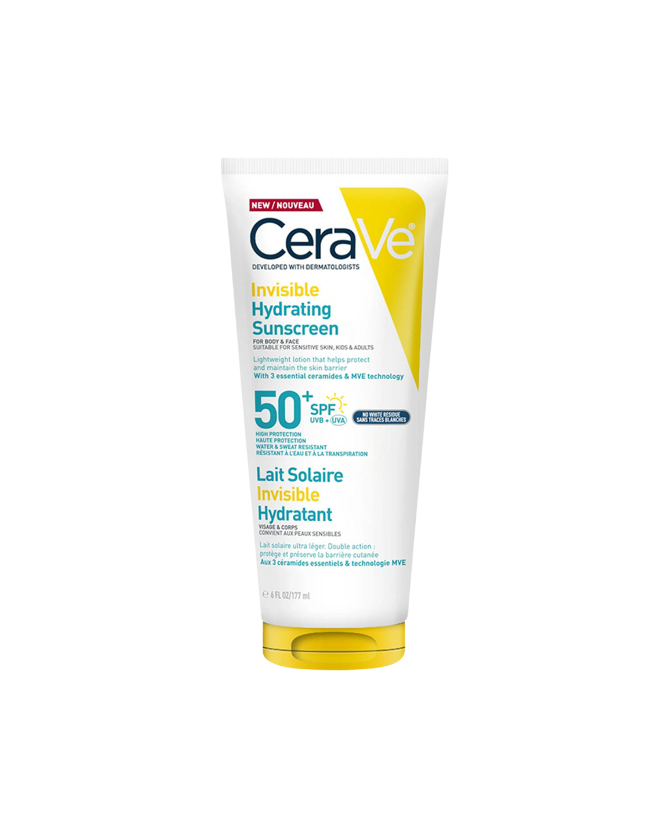 CeraVe Sunscreen Cream SPF50+ Invisible Hydrating