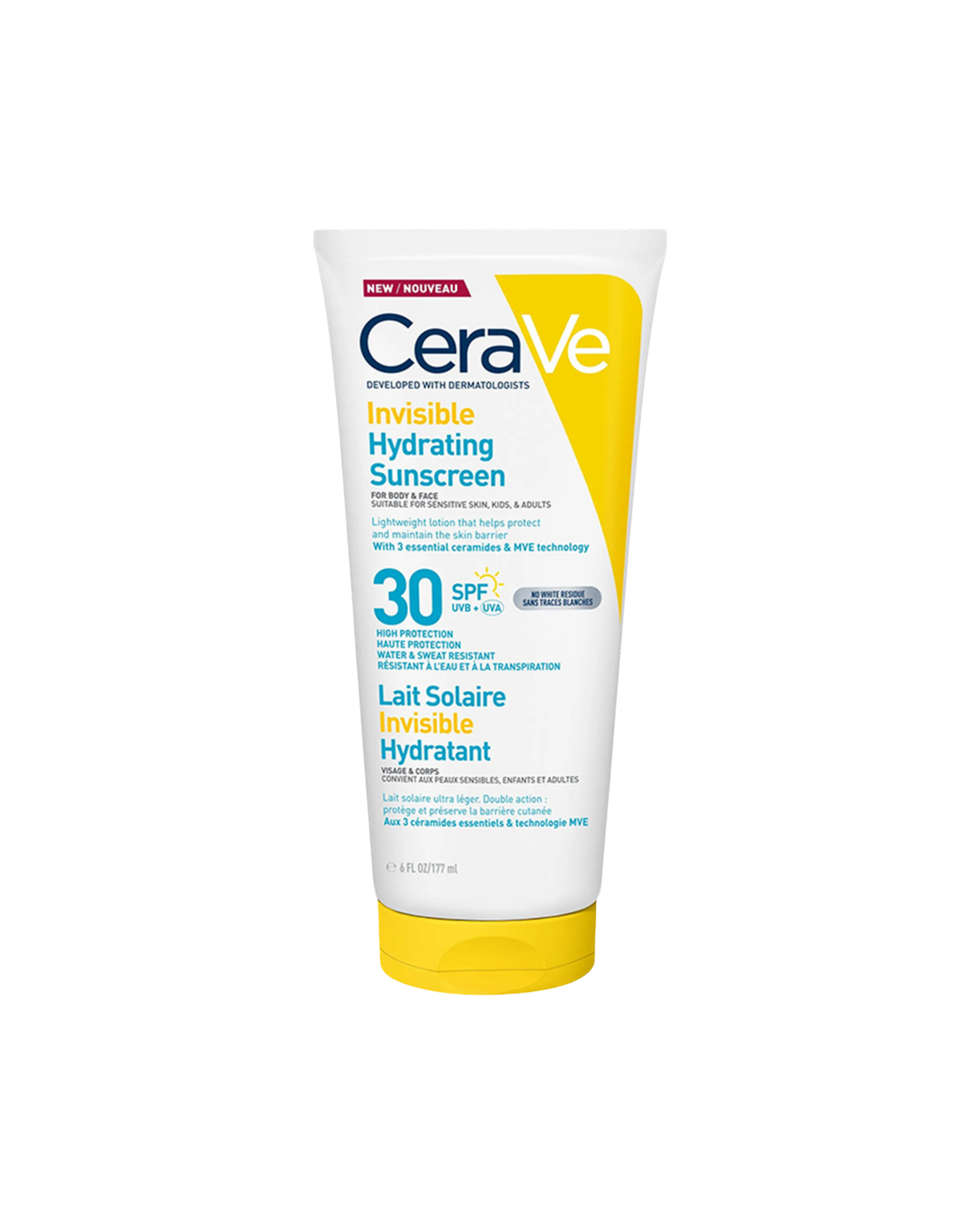 CeraVe Sunscreen Cream SPF30+ Invisible Hydrating