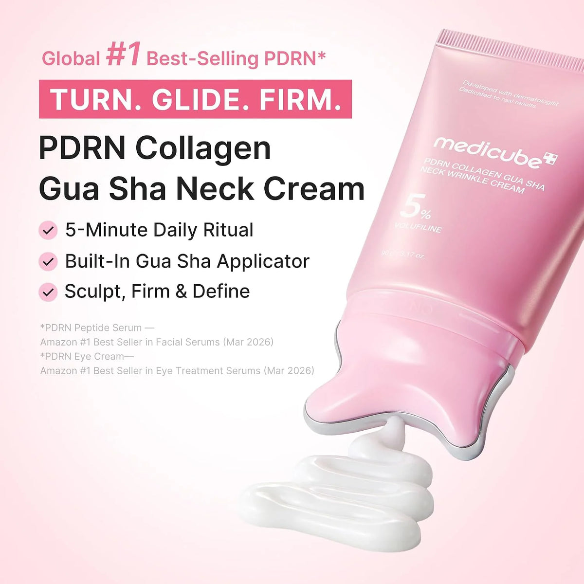 Medicube PDRN Collagen Gua Sha Neck Cream – Krem për Qafën