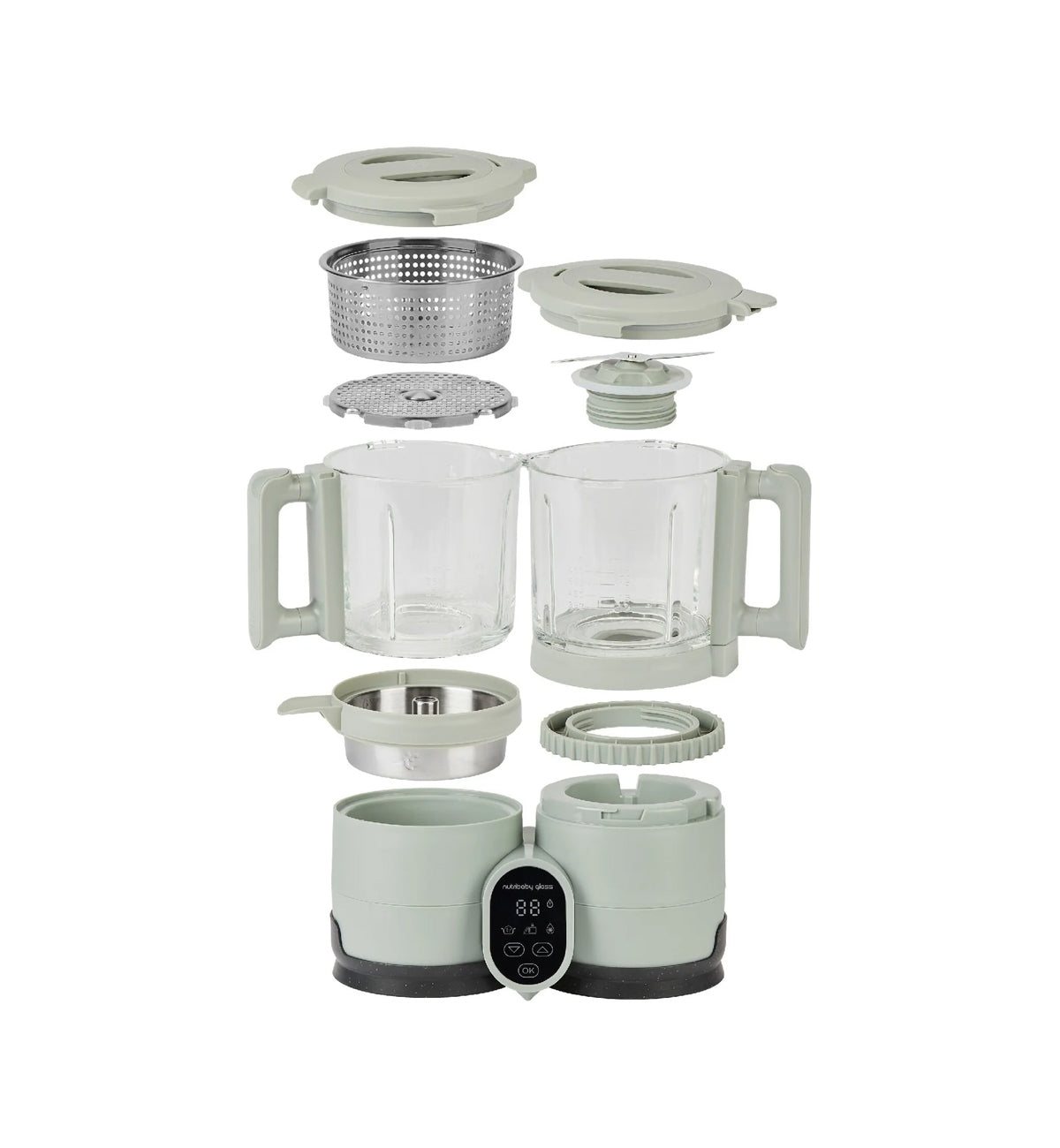 Babymoov Nutribaby Glass Food Prep Maker 4 in 1