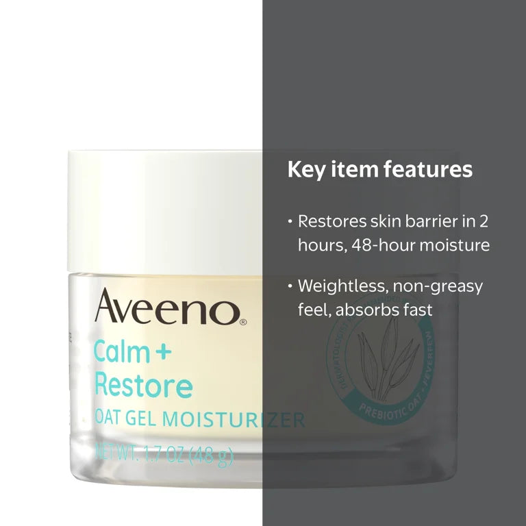 Aveeno Calm + Restore Oat Gel Moisturiser 50ml ( Gel Hidratues me Tershere )