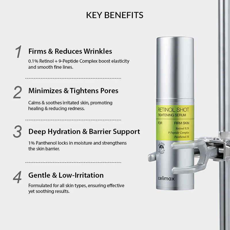 Celimax Retinol Tightening Serum 30ml - Kundër Rrudhave & Poreve