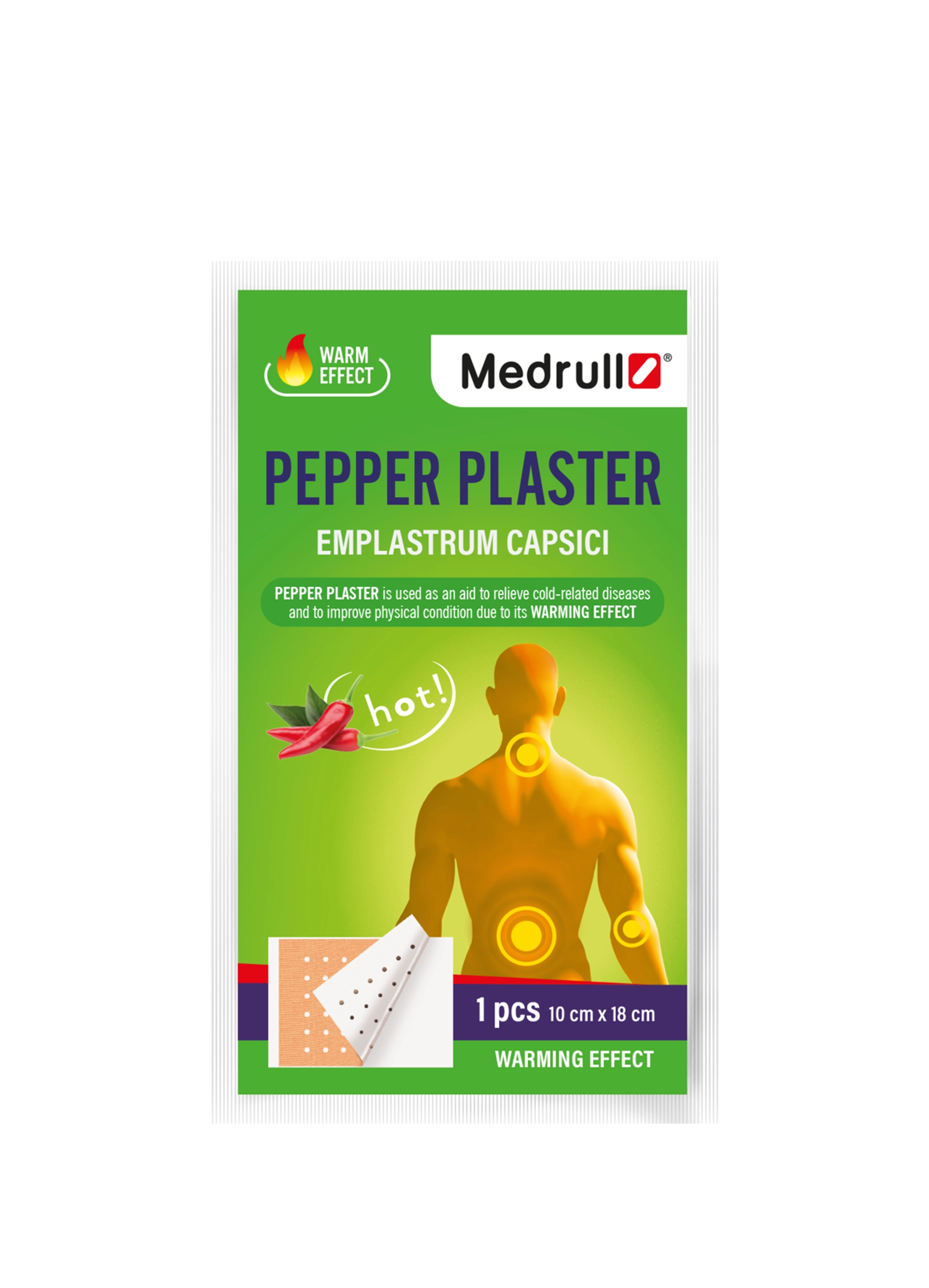 Medrull – Plaster PEPPER Capsicum 10 x 18 CM 1 cope