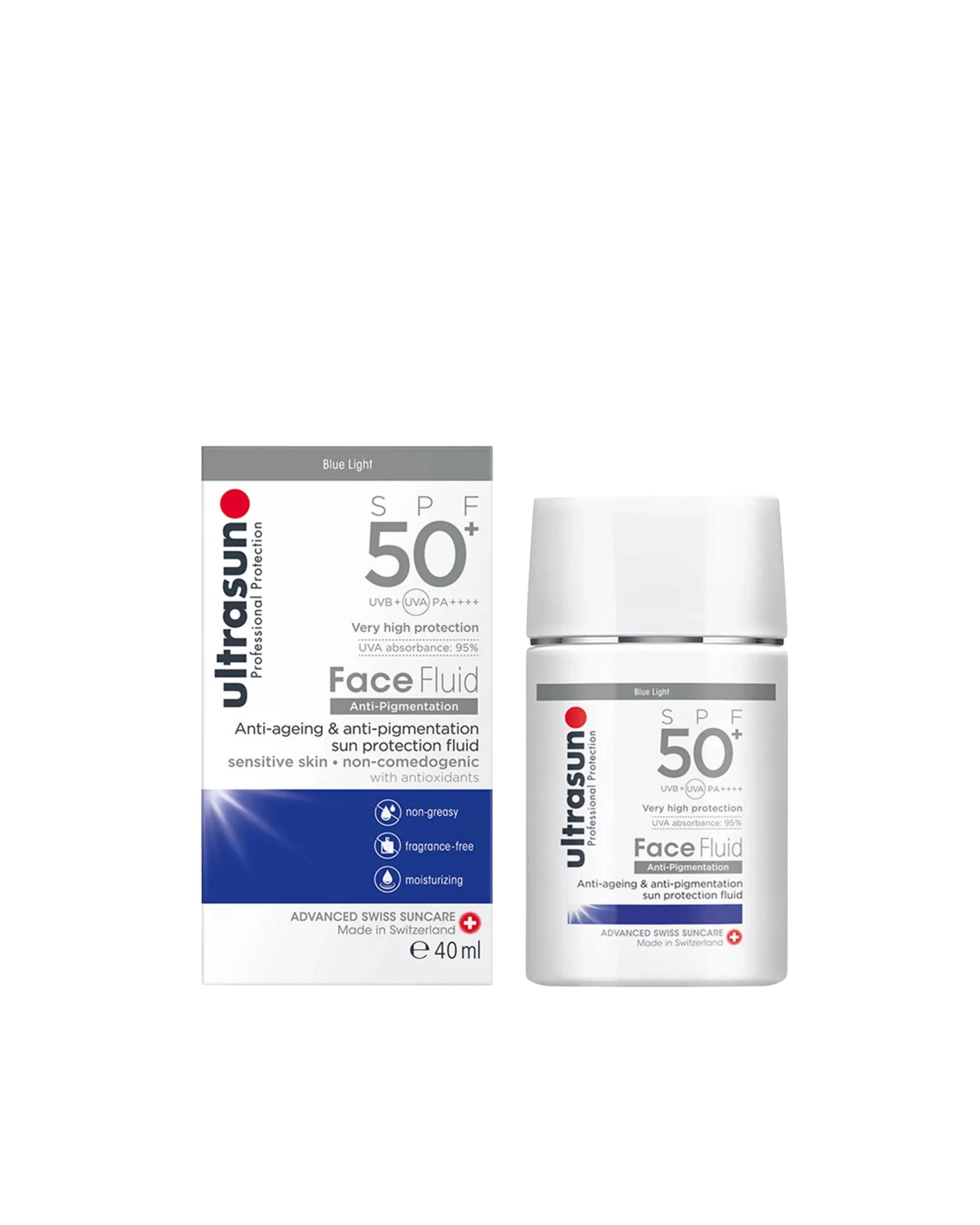 Ultrasun Fluid për fytyrën kundër pigmentimit SPF50+