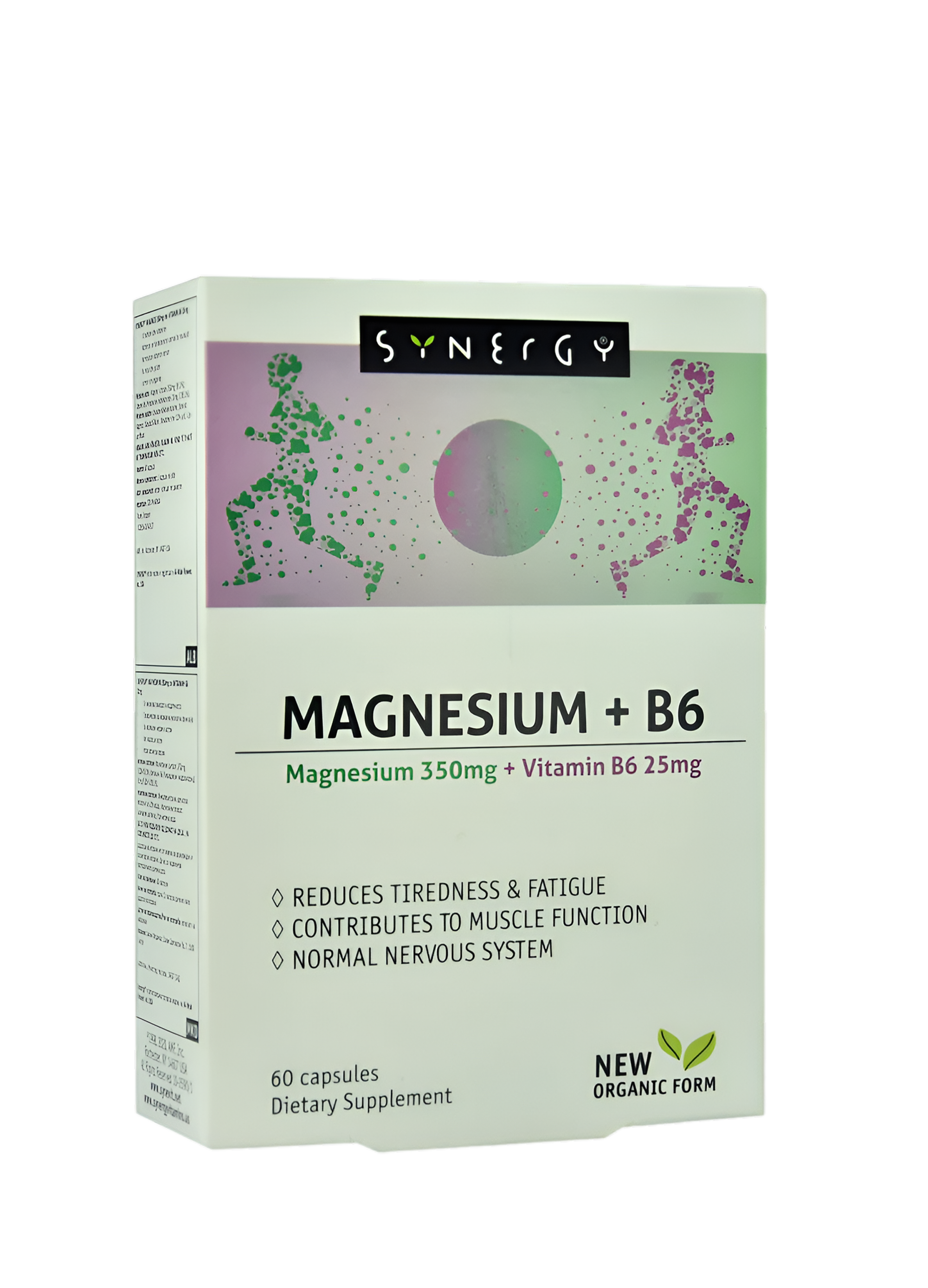Synergy – Magnesium + B6 x 60 Caps (350 MG + 25 MG)
