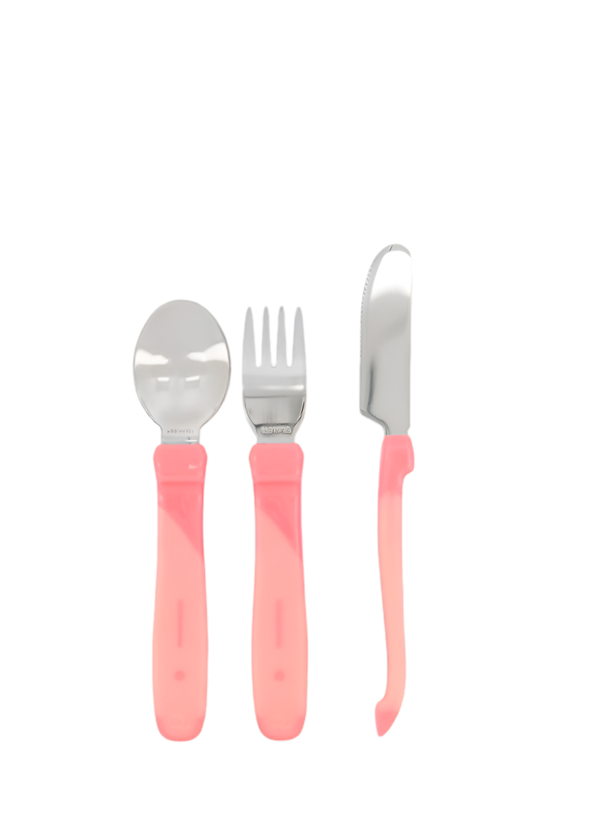 Twistshake - Learn Cutlery Stainless Steel 12M+ Pink