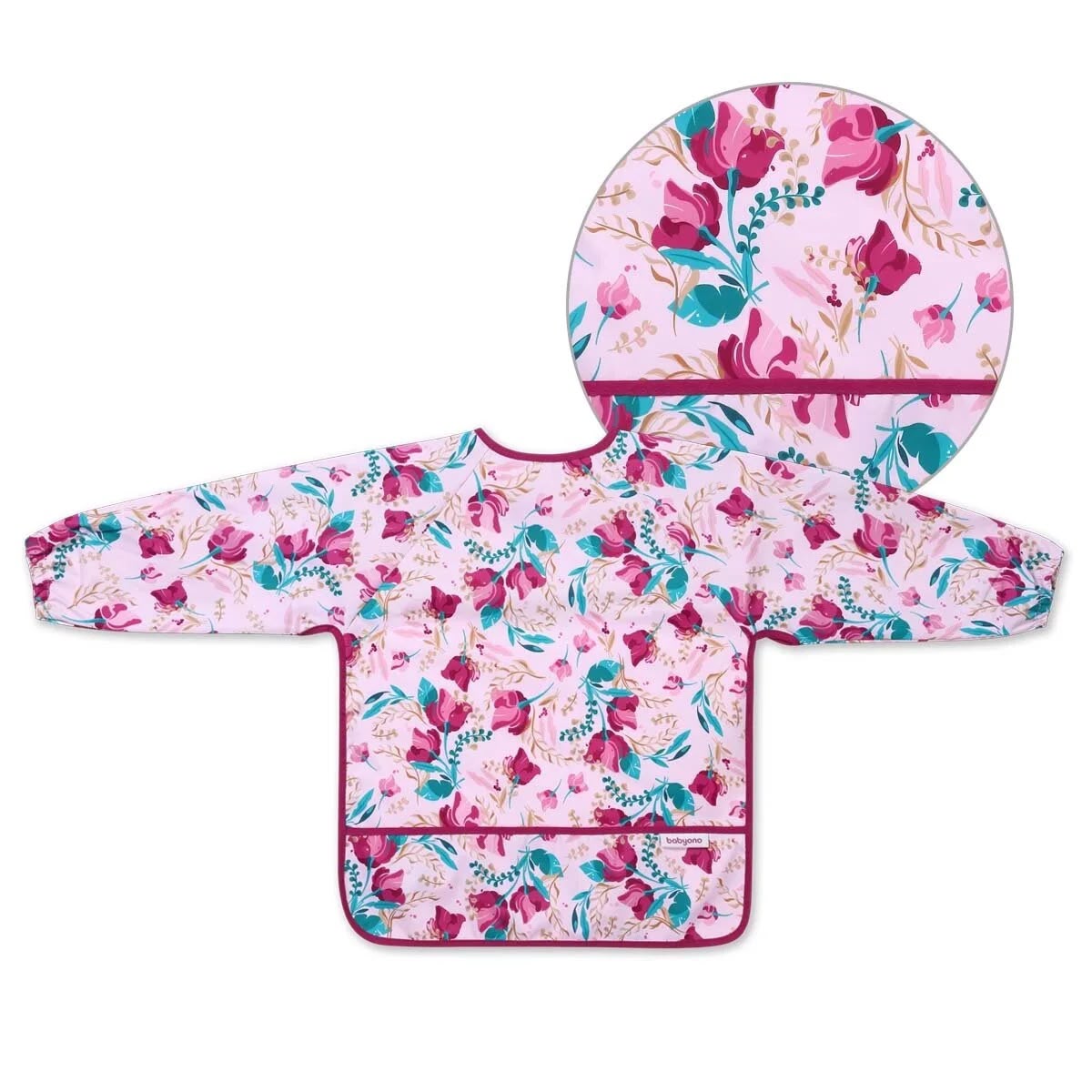 Gushore me mëngë të gjata BabyOno – Longsleeve Bib