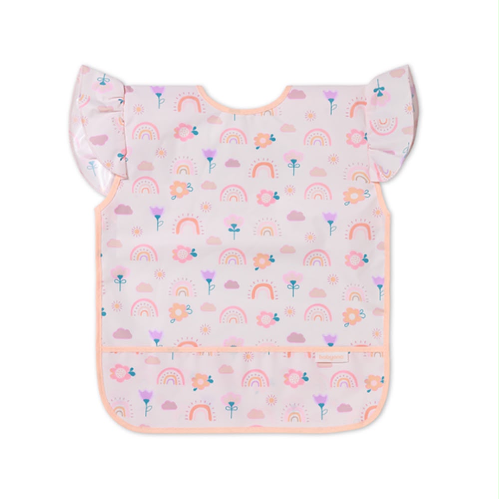Gushore pa mëngë BabyOno – Apron Bear, Rose, Forest & Rainbow