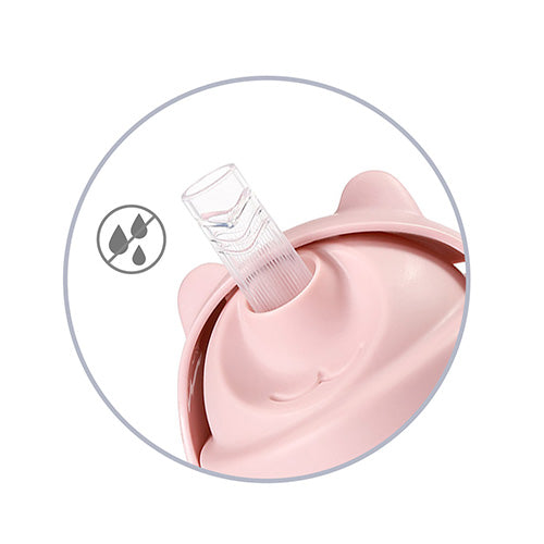 Babyono Sippy Cup with Weighted Straw rose-  Gote babyono me pipez te ponderuar  -Roze