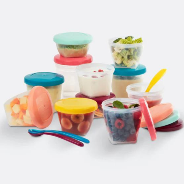 Babybols Multi Set Food Storage – 12 kontenitor + 3 luge ( polipropilene plastik)