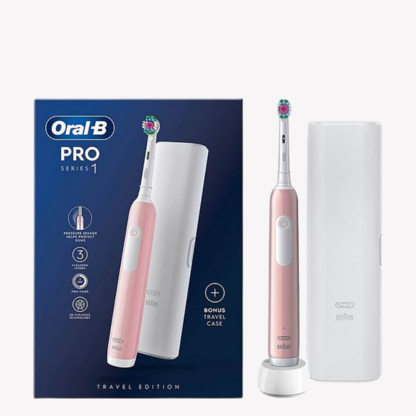 ORAL-B PRO 1  Rose Electronic Toothbrush + kuti udhetimi