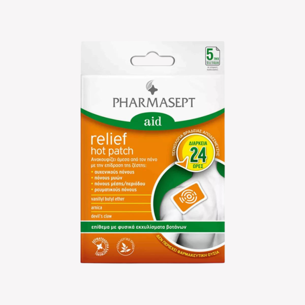 PHARMASEPT RELIEF HOT PATCH 5 COPE