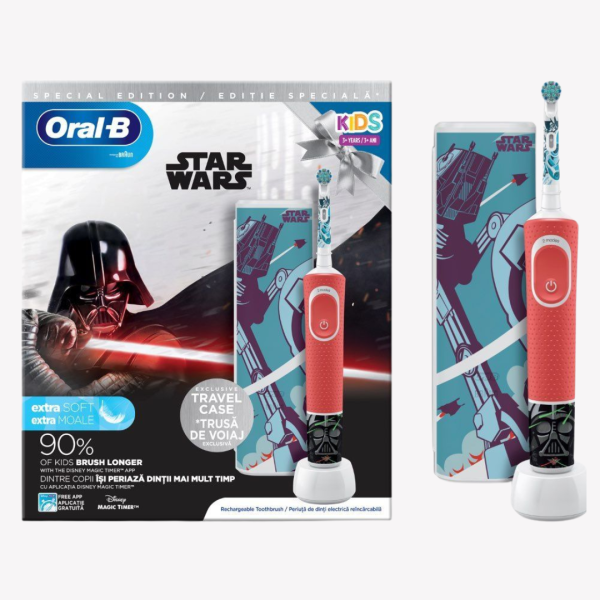 ORAL-B Kids STAR  WARS Toothbrush + kuti udhetimi