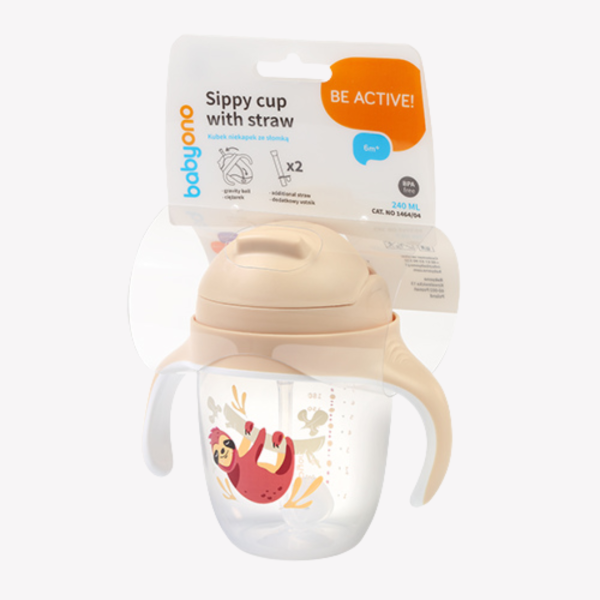 Babyono  Sippy cup with weighted straw 1464/04