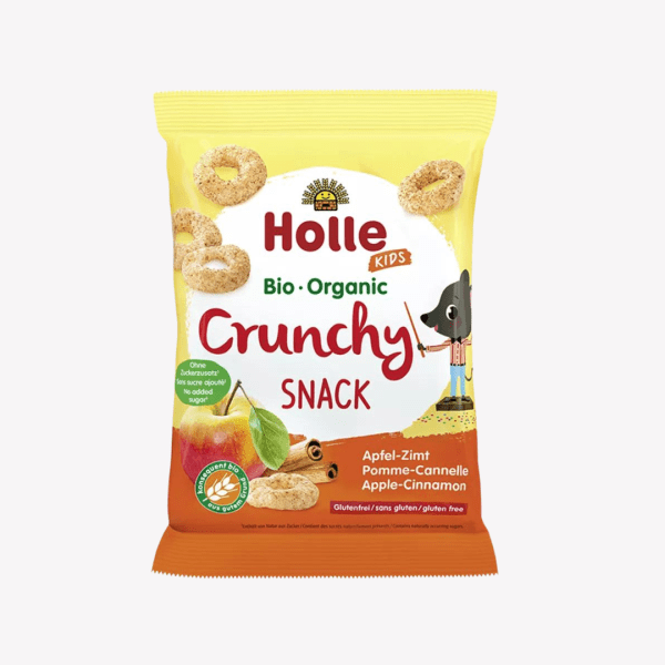 Holle – ORGANIC CRUNCHY SNACK APPLE CINNAMON