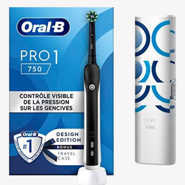 ORAL-B PRO 1 BRUSH Black edition 750 + kuti udhetimi