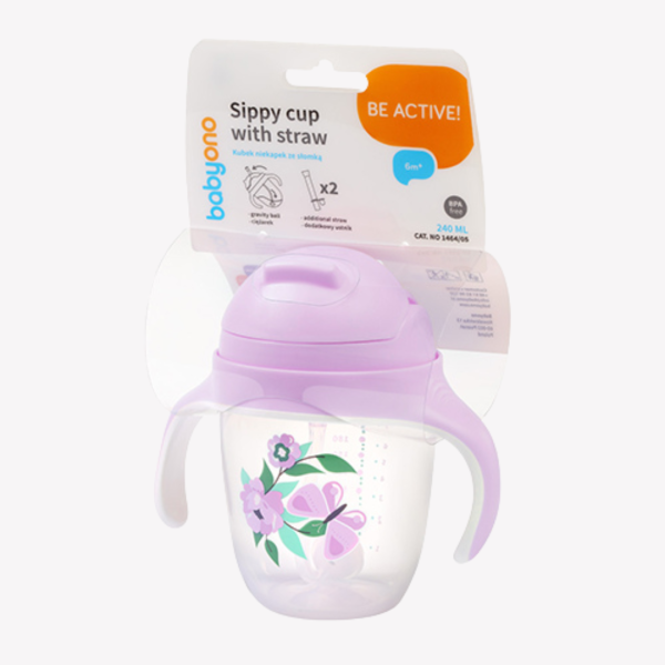 Babyono  Sippy cup with weighted straw 1464/05