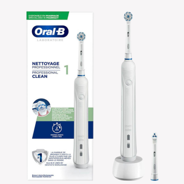 ORAL-B PROFESIONAL CLEAN 1 ( white electronic toothbrush)