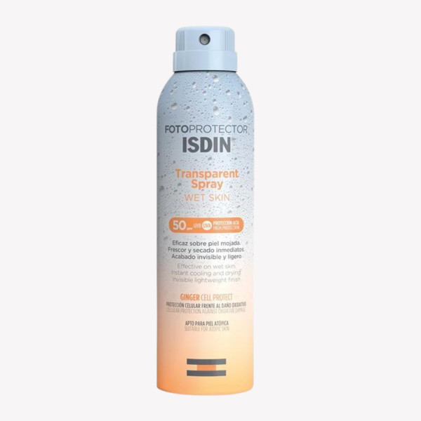 Isdin fotoprotector transparent spray wet skin 250ml SPF50+