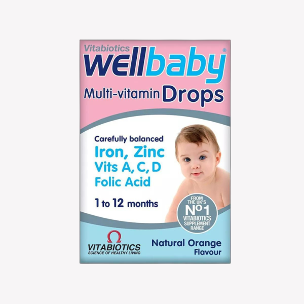 VITABIOTICS WELLBABY DROPS 1-12MONTH 30ML