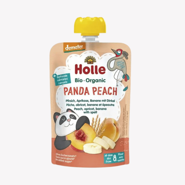 Holle – PANDA PEACH – PEACH, APRICOT, BANAN WITH SPELT
