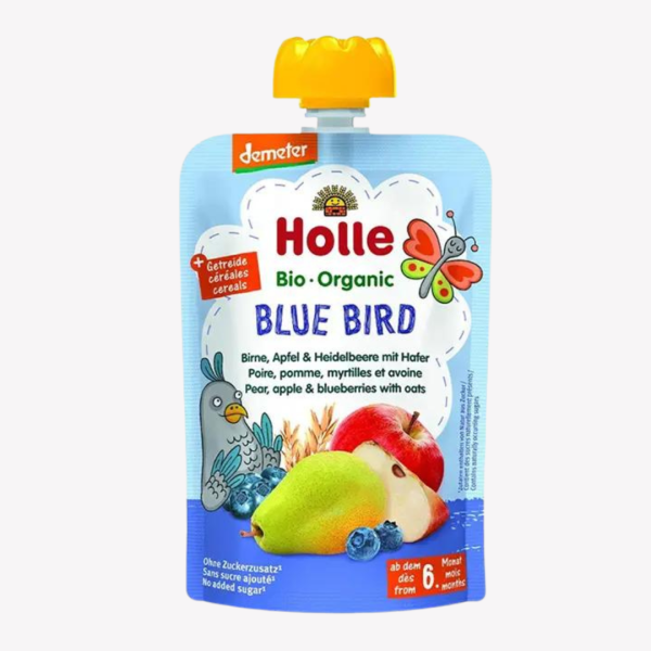 Holle – BLUE BIRD – PEAR, APPLE AND BLUEBERRIES WITH OATS