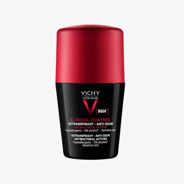 Vichy Roll-On Homme Clinical Control 96h Deodorant, 50ml