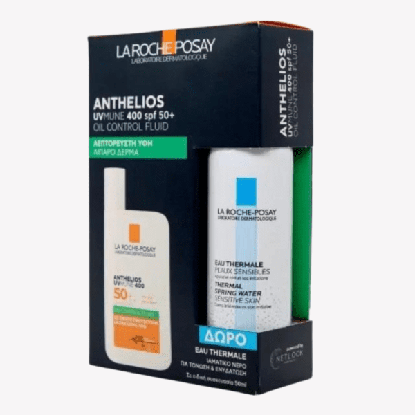 La Roche Posay – Anthelios PROMO SET Uvmune 400 Oil Control Gel-Cream SPF50+ 50ml & Gift Thermal Spring Water 50ml