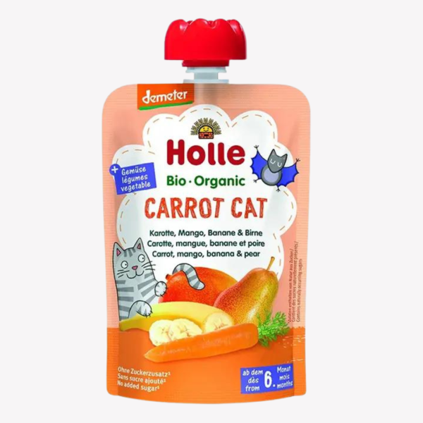 Holle – CARROT CAT – CARROT, MANGO, BANANA AND PEAR