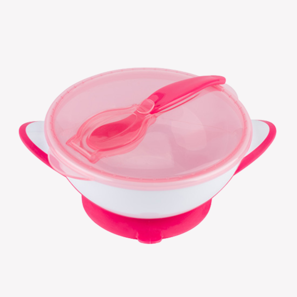 Babyono ROSE Suction bowl with spoon 1063/03