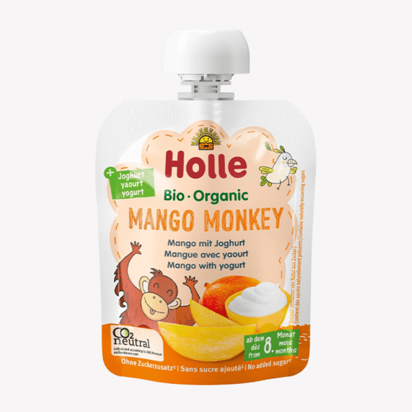 Holle – MANGO MONKEY- POUCH MANGO WITH YOGURT