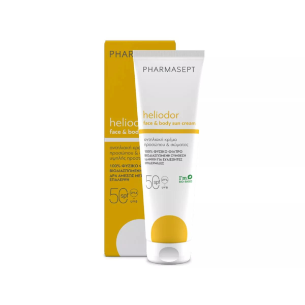 HELIODOR FACE & BODY SUN CREAM 50SPF 150ML