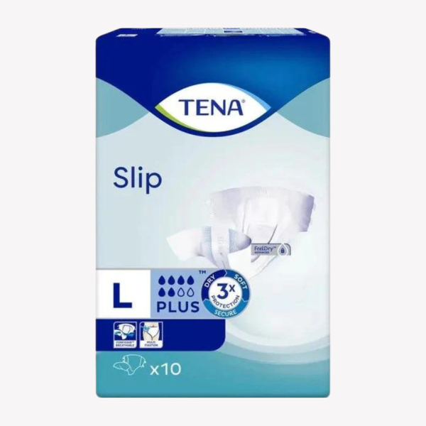 TENA SLIP PLUS LARGE – 10 PELENA