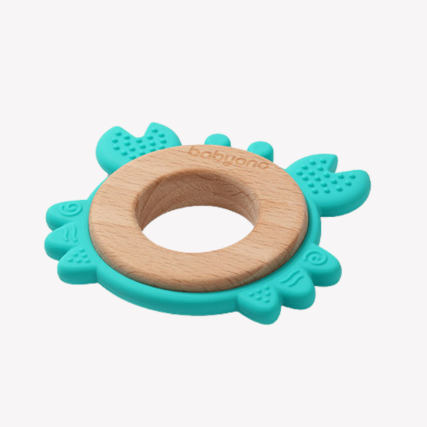 Babyono BUTTERFLY Wooden Silicon Teether 1075/02