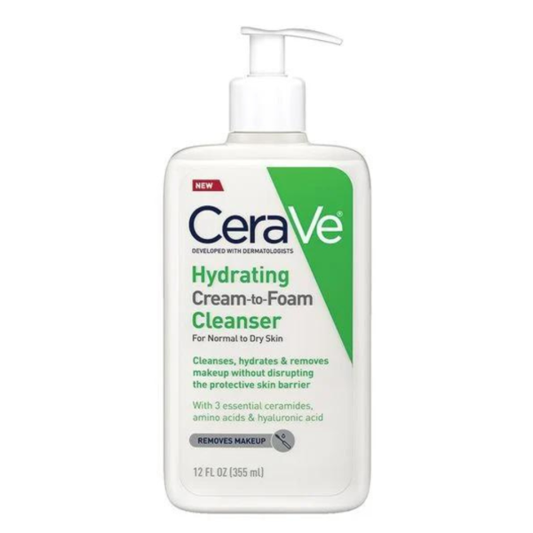 CeraVe Hydrating Cream-To-Foam Cleanser
