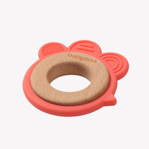 Babyono BUTTERFLY Wooden Silicon Teether 1075/03