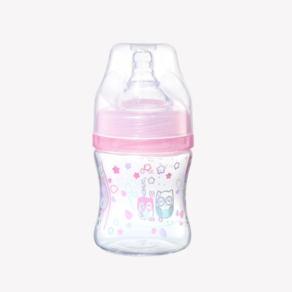 Babyono Anti-colic Shishe Plastike Gryke Gjere , 120 ml ROSE 402/02