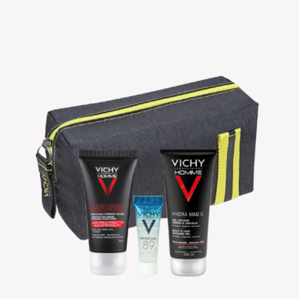 Vichy Promo Set HOMME Structure Force HYDRA MAG Shower Gel + Mineral 89