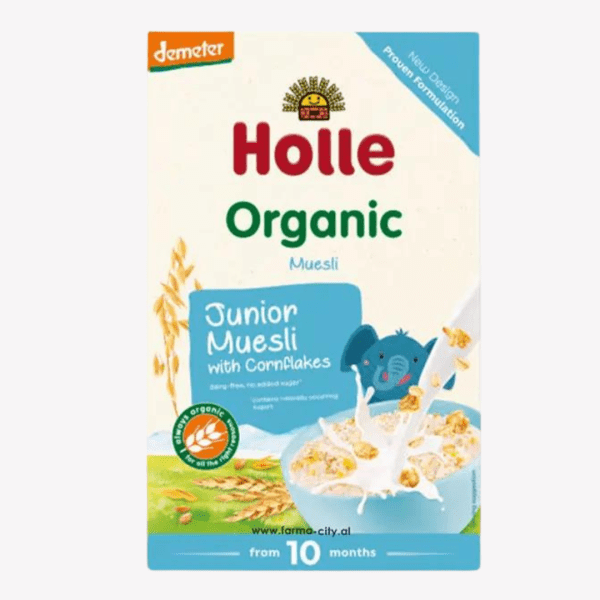 Holle – ORGANIC JUNIOR MUESLI MULTIGRAIN WITH CORNFLAKES