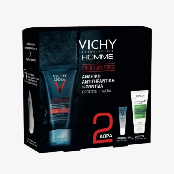 ‘Vichy Set Structure Force + GIFT  Antidandruff DS 50ml + Mineral 89 10ml