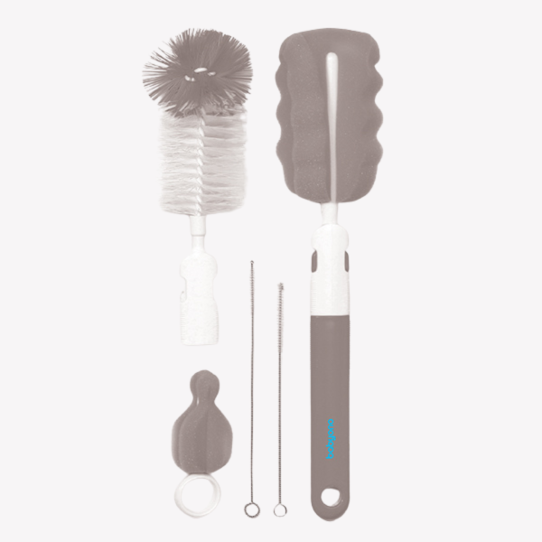 Babyono Set of Furce/sfyngjer per biberon dhe kokat e biberonit GRI 735/03