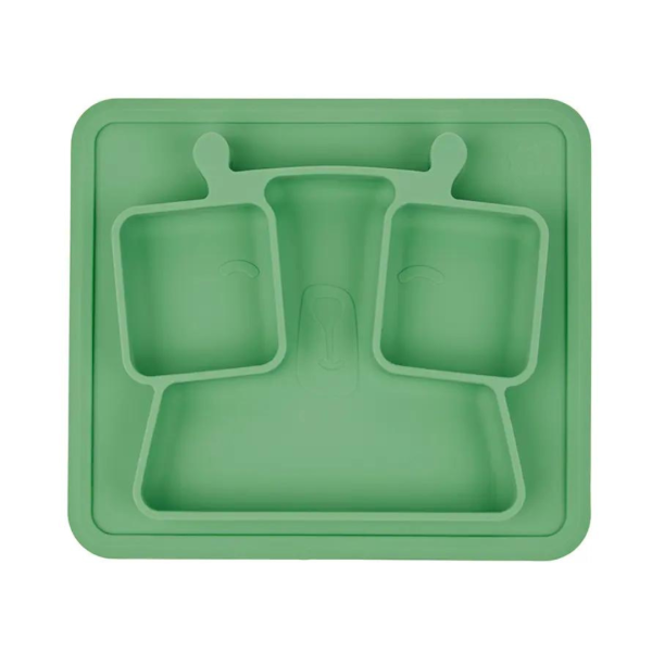 BADABULLE PLATE ANTI-SLIP GREEN FROG