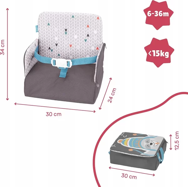 Badabulle Yummy Travel Booster Seat -GRI