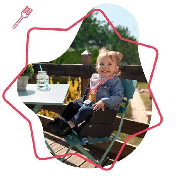 Badabulle Yummy Travel Booster Seat -GRI