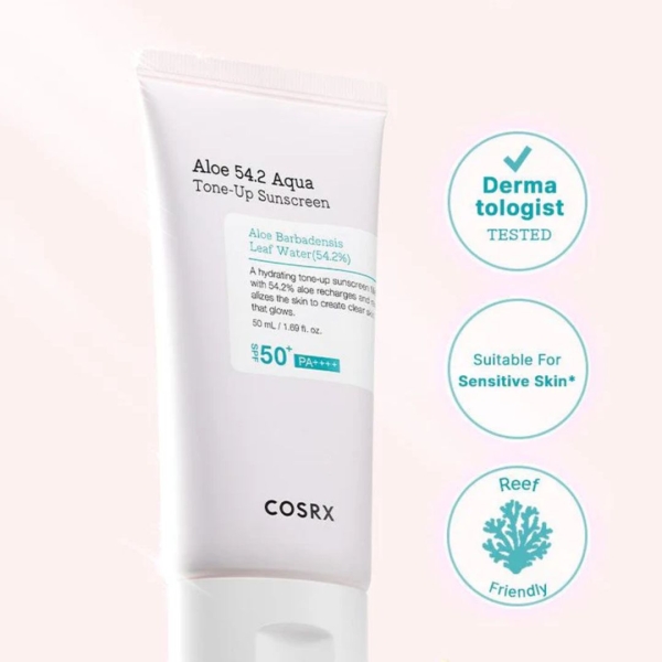 Aloe 54.2 Aqua Tone-up Sunscreen SPF 50+ PA++++